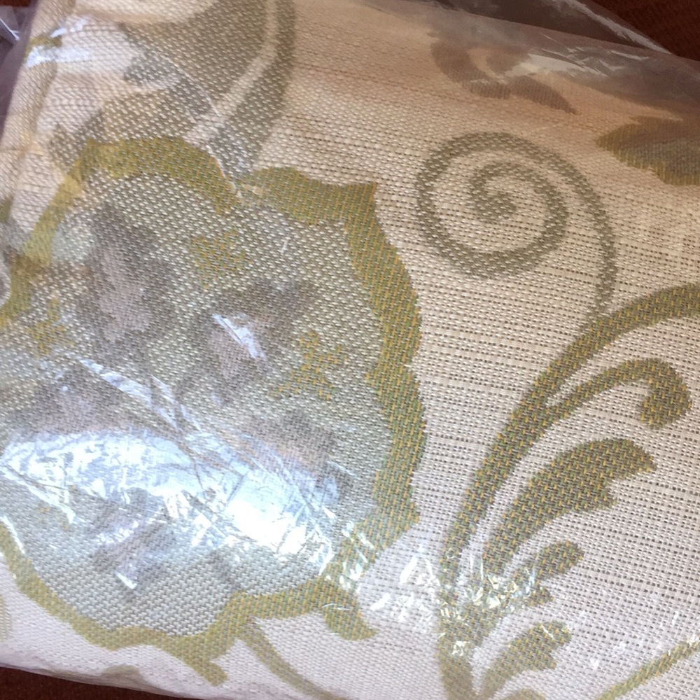 Sunbrella Tan Tapestry Bolster Neck Outdoor Pillow - Picture 3 of 5